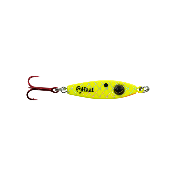 Haat Tungsten Jigging Spoon - Chartreuse Crackdown | Haat Fishing
